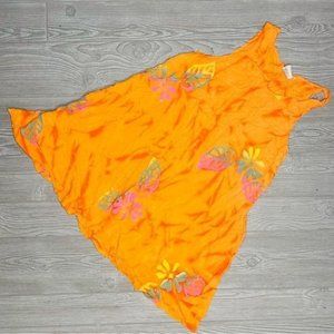 Tropical mango moon sleeveless Hawaiian shirt / dress tropical large vacation su